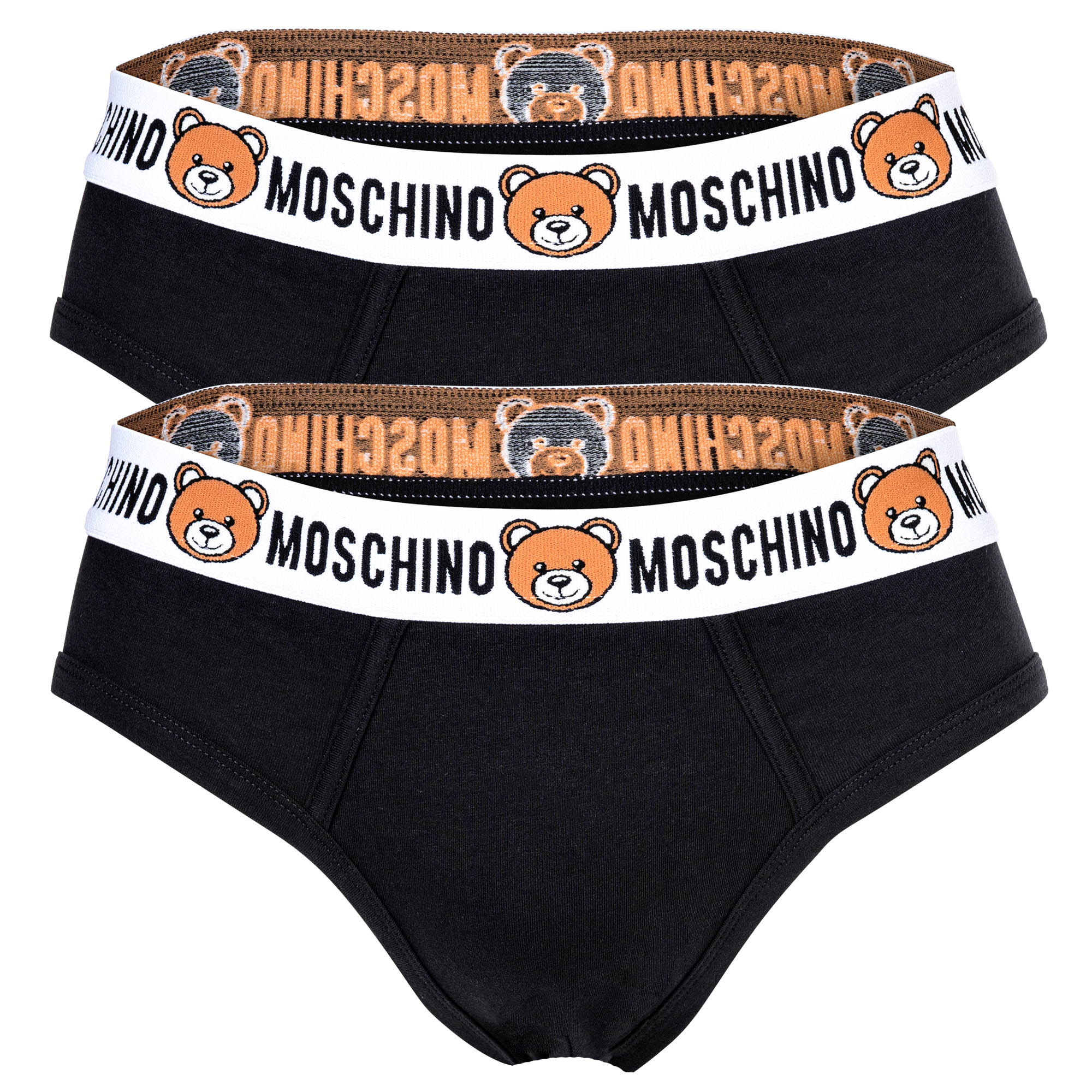 MOSCHINO men's briefs 2-pack - Underbear, pants, cotton blend, uni