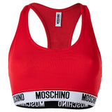 MOSCHINO Ladies Bustier - Bra, Sports Bra, Racerback, Cotton Stretch, plain