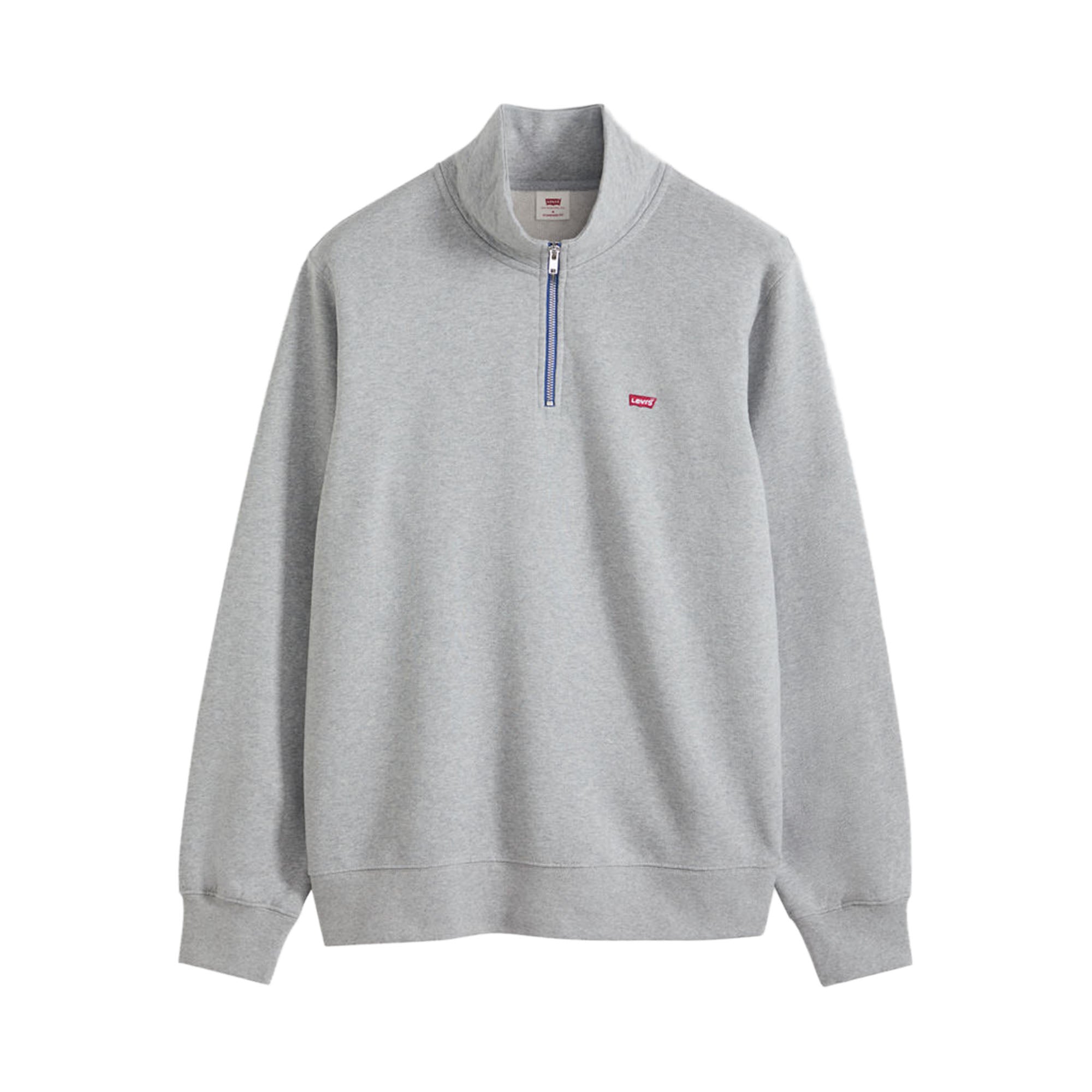 Levi's Herren Sweatshirt mit Zip-Kragen - Original Housemark 1/4 Zip, Stehkragen, Baumwolle
