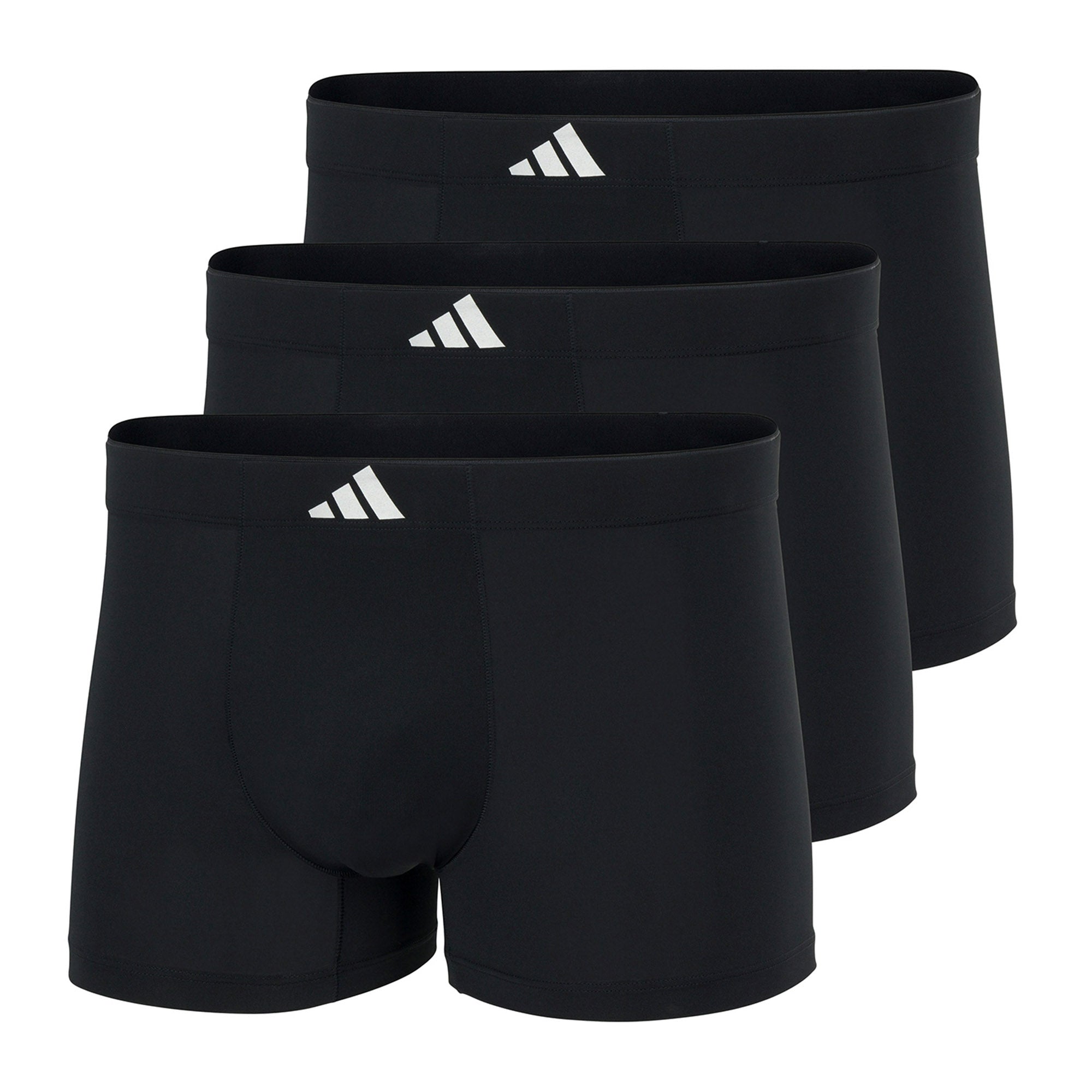 adidas men boxer shorts, 3-pack - Active Micro Tech, trunks, logo, single-coloured