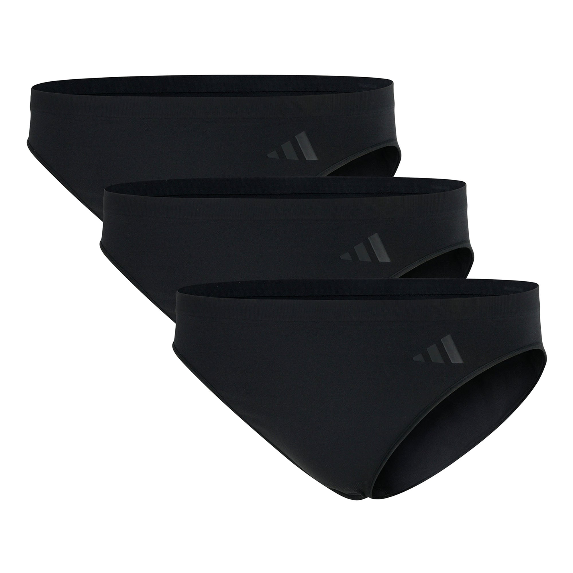 adidas Damen Slips, 3er Pack - Sport Active Seamless, Low Rise Bikini, Unterwäsche, Logo, einfarbig