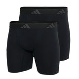 adidas Men Boxer Shorts, 2-Pack - Ergonomic Boxer Brief 2PK, Active Flex Cotton, Logo