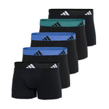 adidas Herren Boxershorts, 5er Pack - Trunks, Active Flex Cotton, Logo