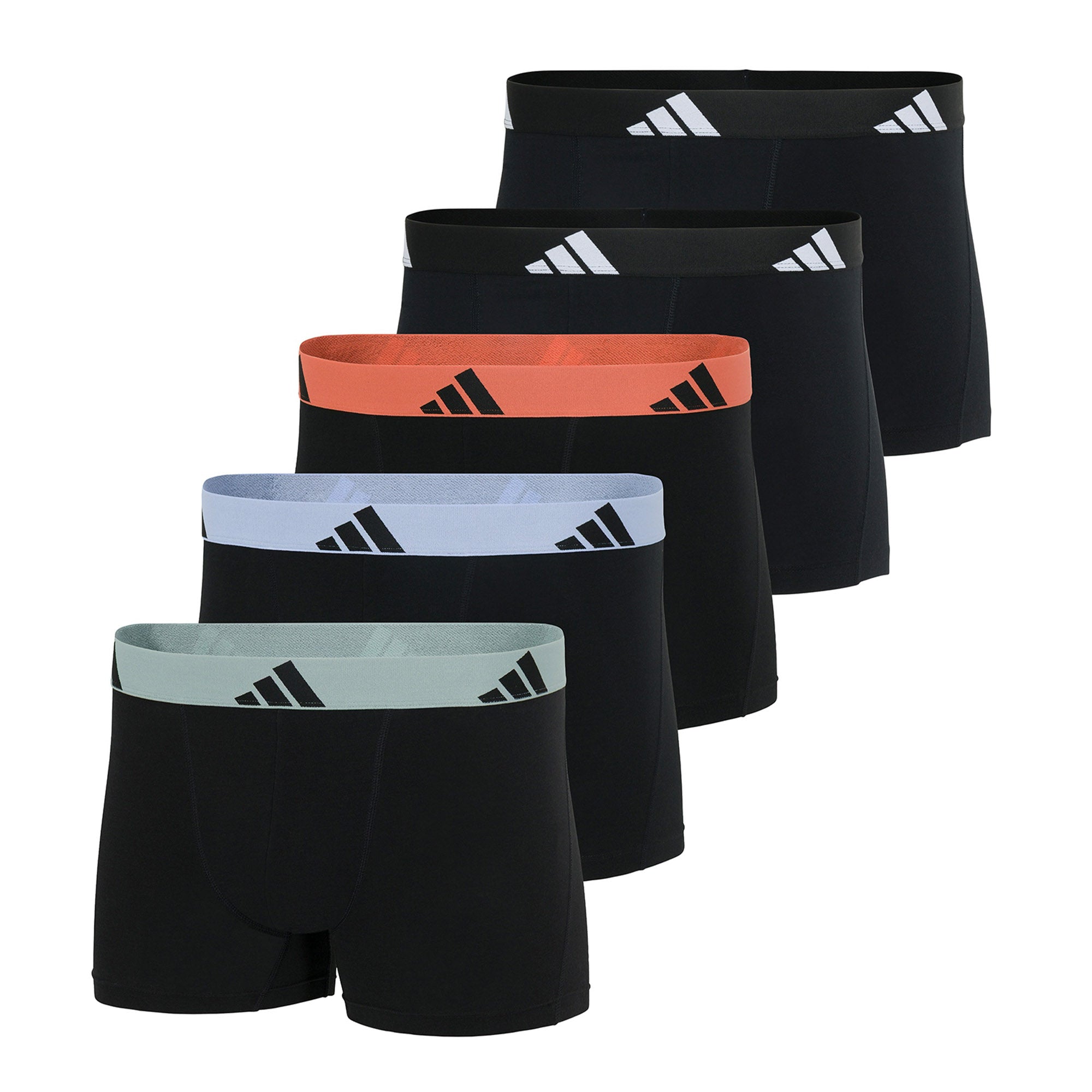 adidas Herren Boxershorts, 5er Pack - Trunks, Active Flex Cotton, Logo