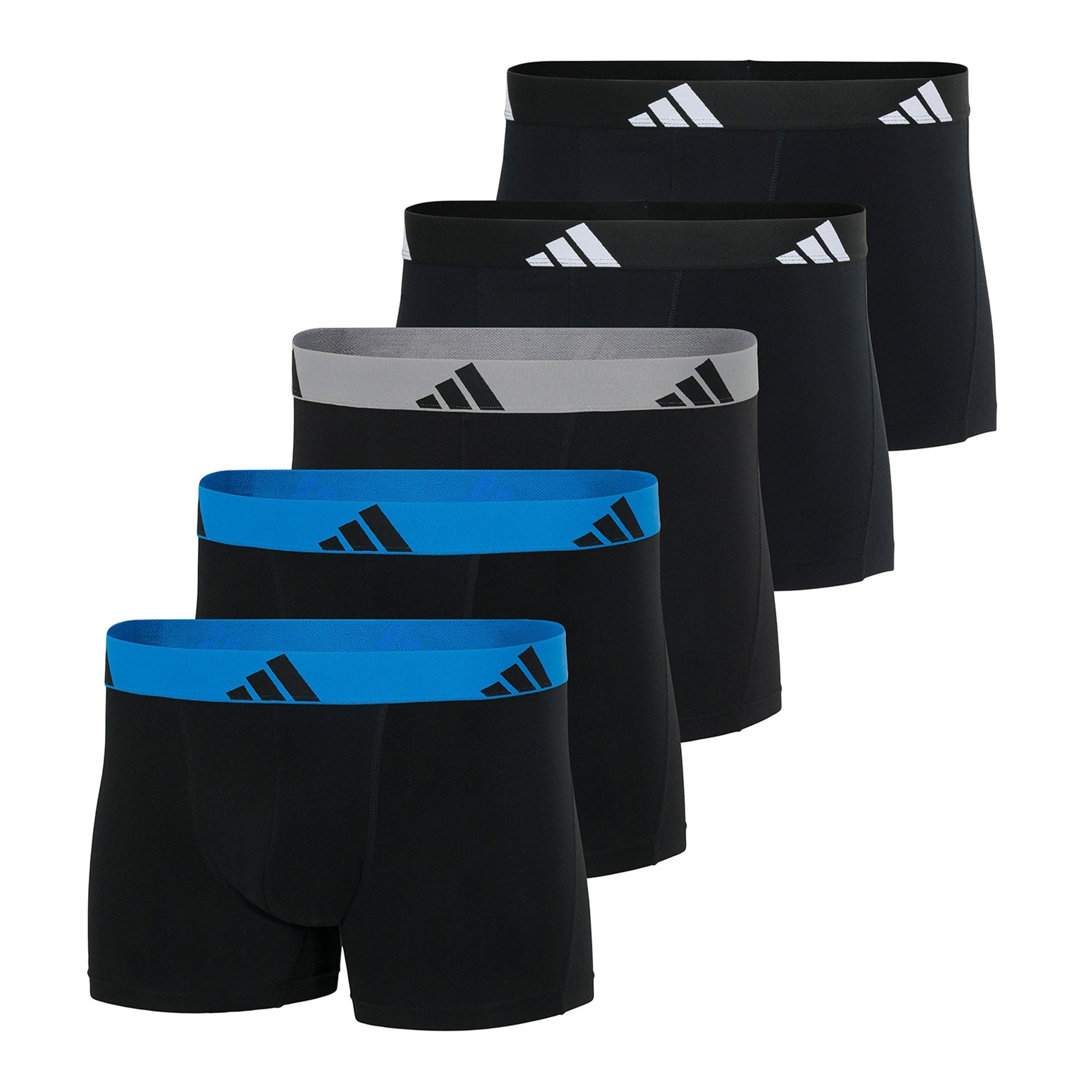 adidas Herren Boxershorts, 5er Pack - Trunks, Active Flex Cotton, Logo