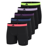 adidas Herren Boxershorts, 5er Pack - Trunks, Active Micro Flex, Logo, einfarbig