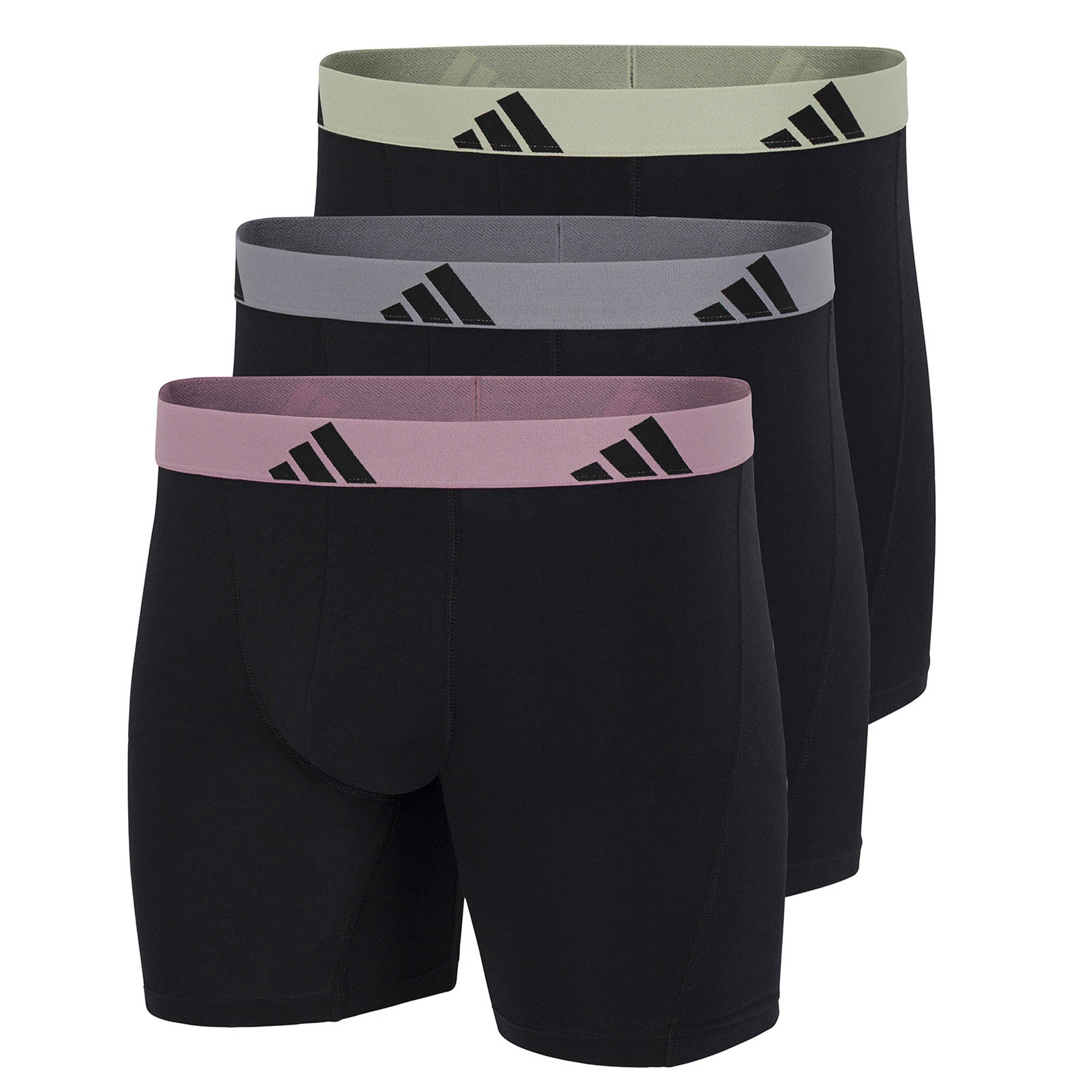 adidas Herren Boxershorts, 3er Pack - Boxer Briefs, Active Flex Cotton, Logo