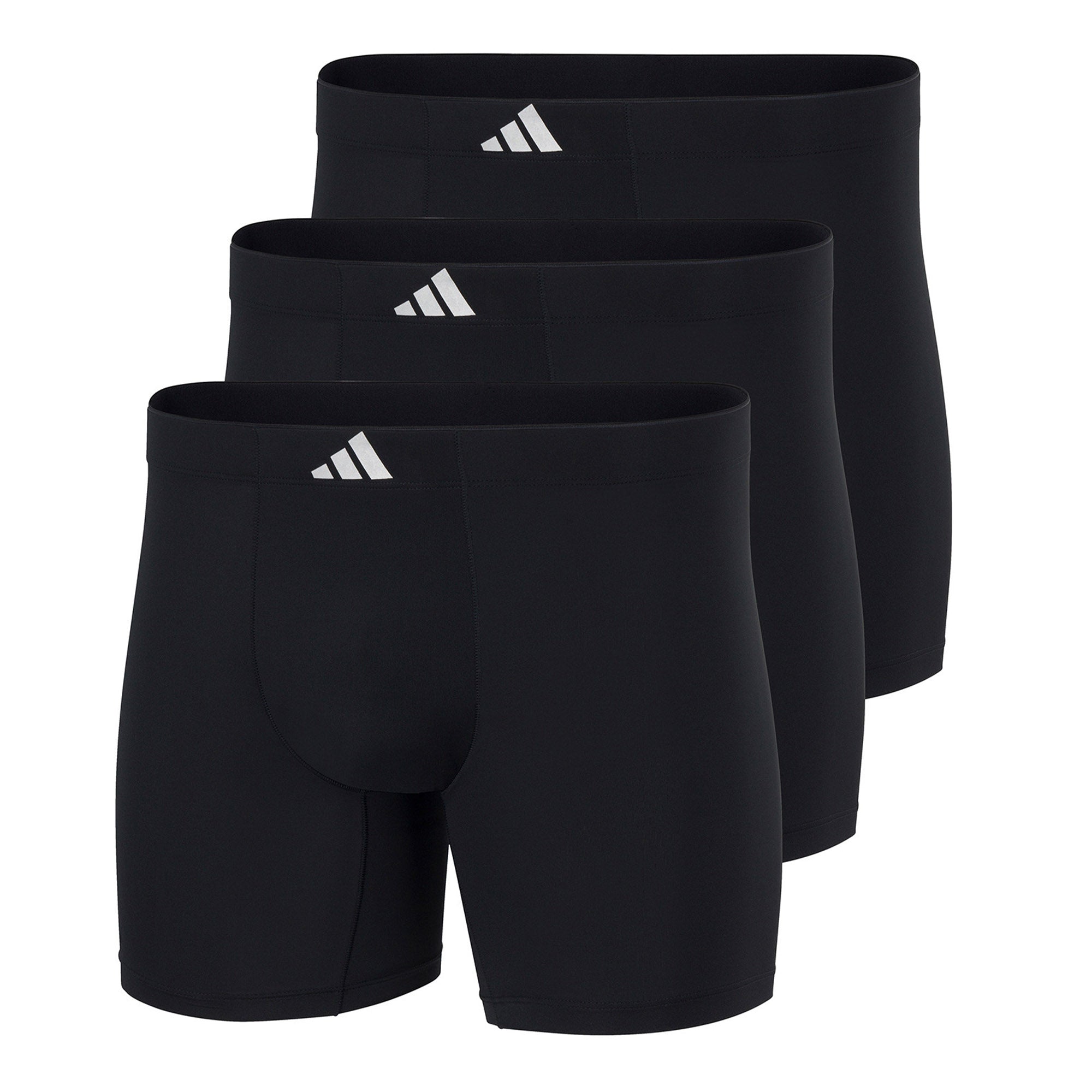adidas Herren Boxershorts, 3er Pack - Active Micro Tech, Boxer Briefs, Logo, einfarbig
