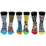 United Oddsocks Men's Socks, 6 Socks Pack - Stockings, Motto