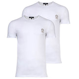 VERSACE Herren T-Shirt, 2er Pack - TOPEKA, Unterhemd, Rundhals, Stretch Cotton