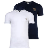 VERSACE Herren T-Shirt, 2er Pack - TOPEKA, Unterhemd, Rundhals, Stretch Cotton
