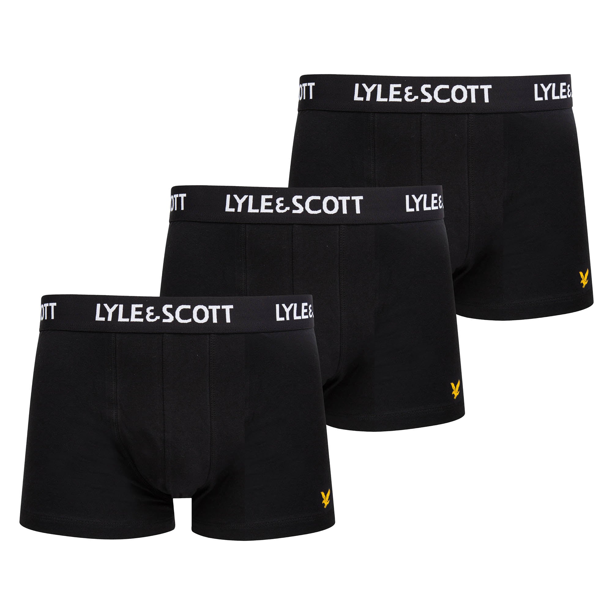 LYLE&SCOTT Men's Boxer Shorts, 3-Pack - Barclay Core Trunks, Stretch Cotton