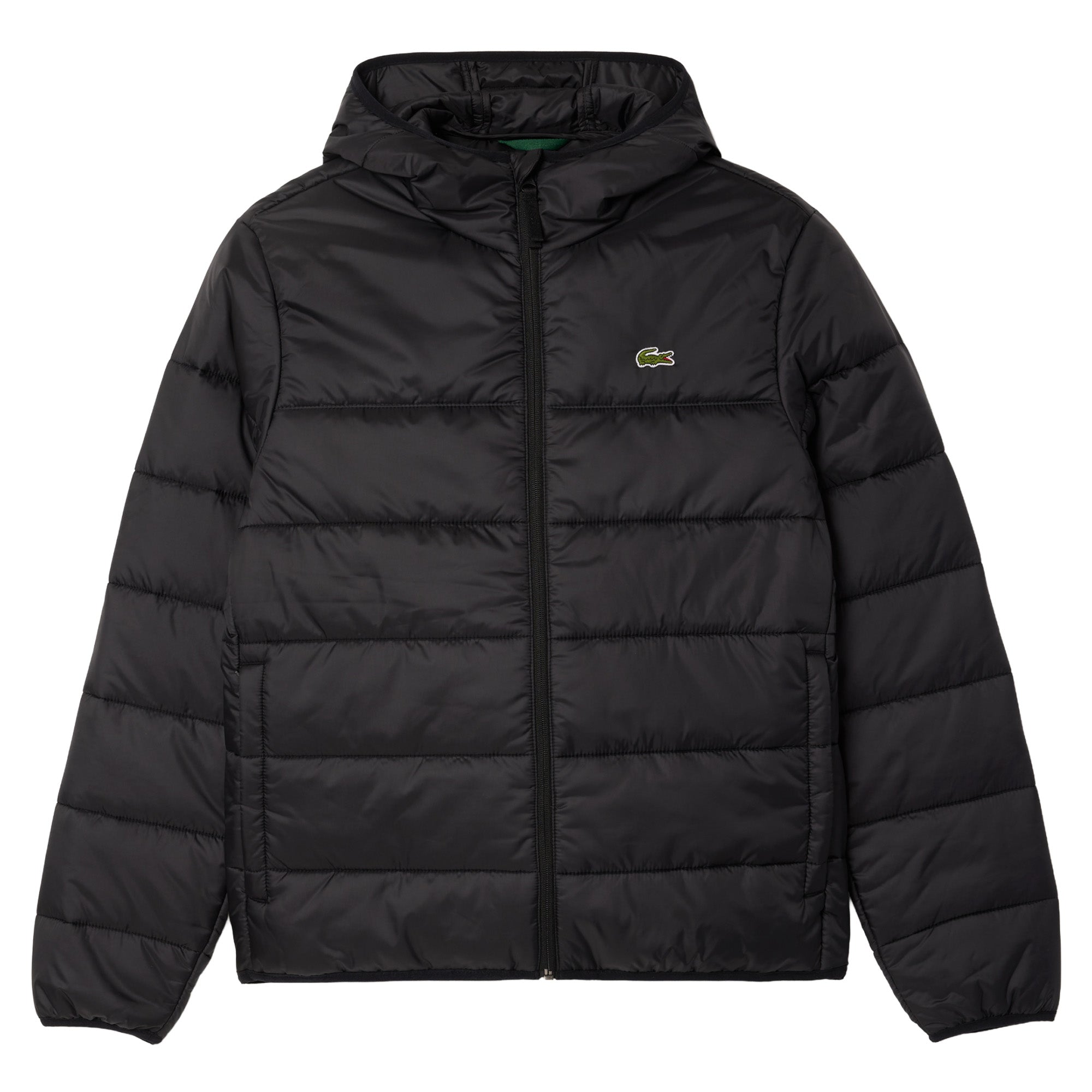 LACOSTE Men’s Quilted Jacket - Lightweight Colorblock Puffed Jacket, Hood, Padded