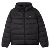 LACOSTE Men’s Quilted Jacket - Lightweight Colorblock Puffed Jacket, Hood, Padded