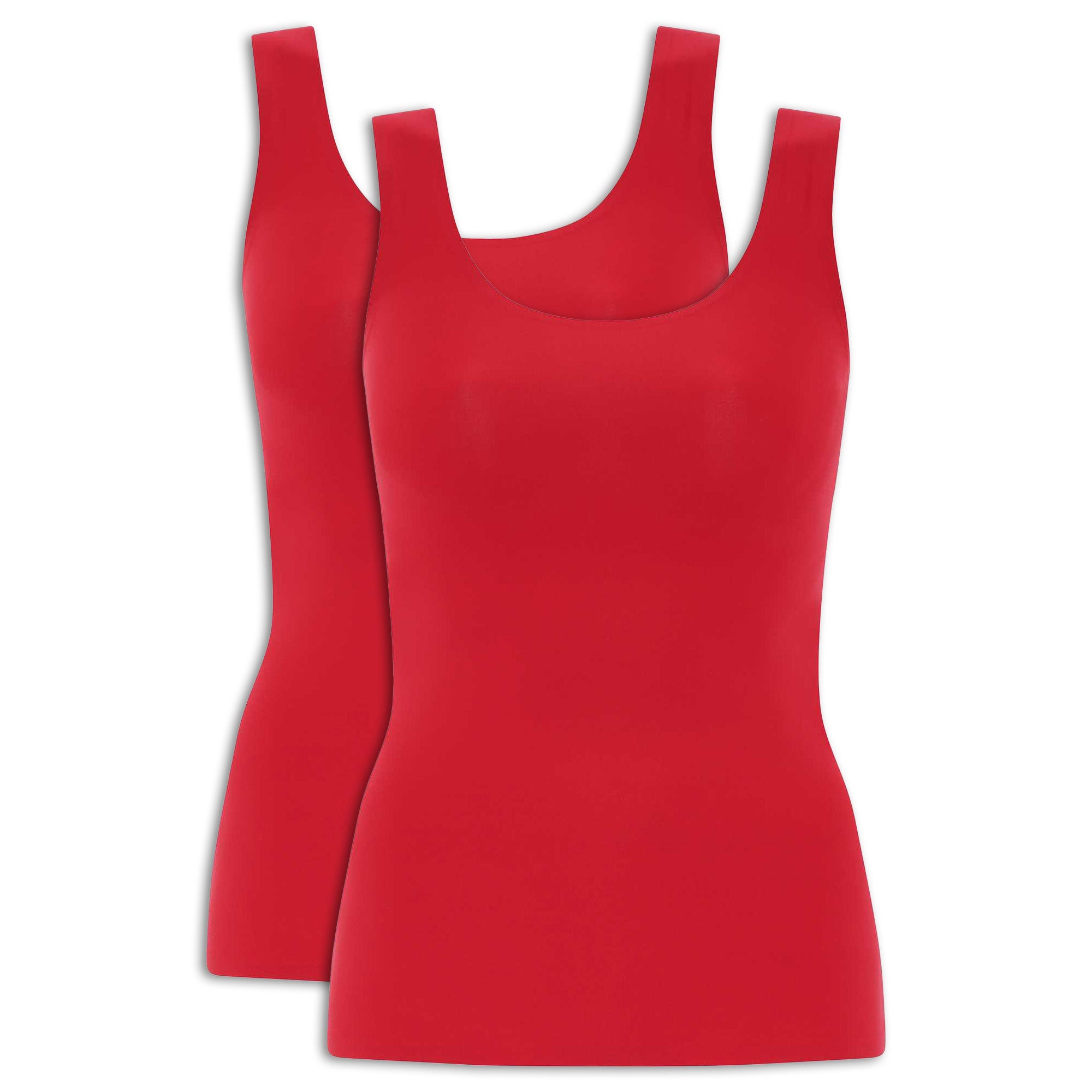 Chantelle Damen Top 2er Pack - Unterhemd, SoftStretch, nahtlos, Einheitsgröße 34-44