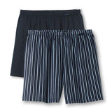 CALIDA Men Woven Boxer Shorts, 2-Pack - Prints Benefits, Cotton, Single Jersey