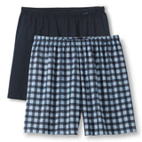 CALIDA Men Woven Boxer Shorts, 2-Pack - Prints Benefits, Cotton, Single Jersey