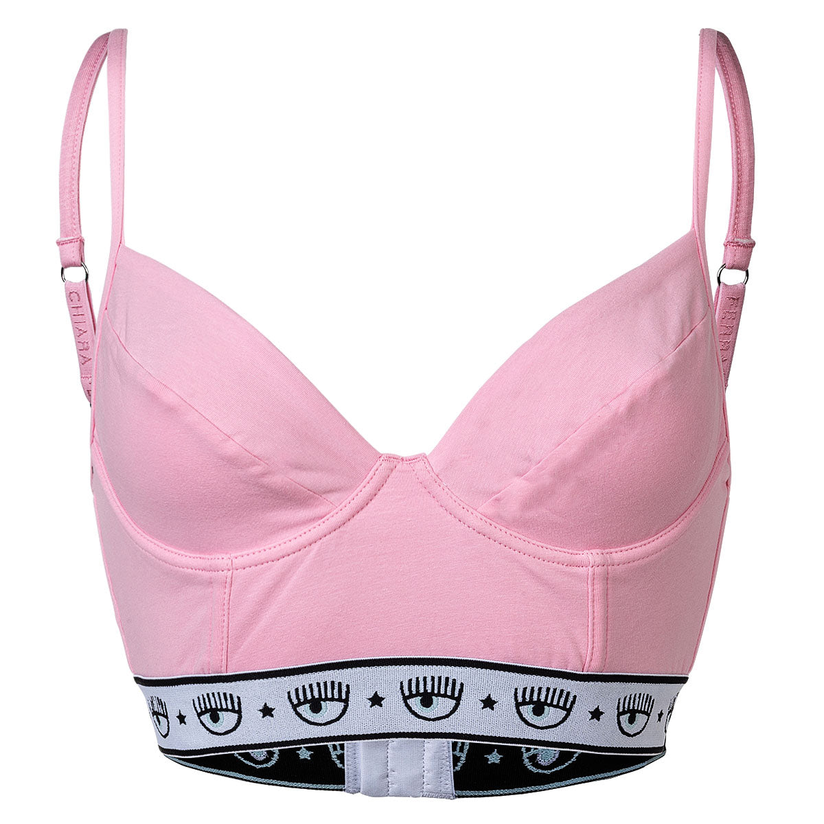 CHIARA FERRAGNI Damen BH, Bralette - mit Bügel, Logobund, Cotton Stretch