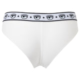 CHIARA FERRAGNI Women's Brazilian Brief 2-Pack - Panties, Cotton Stretch, Logo Waistband, uni