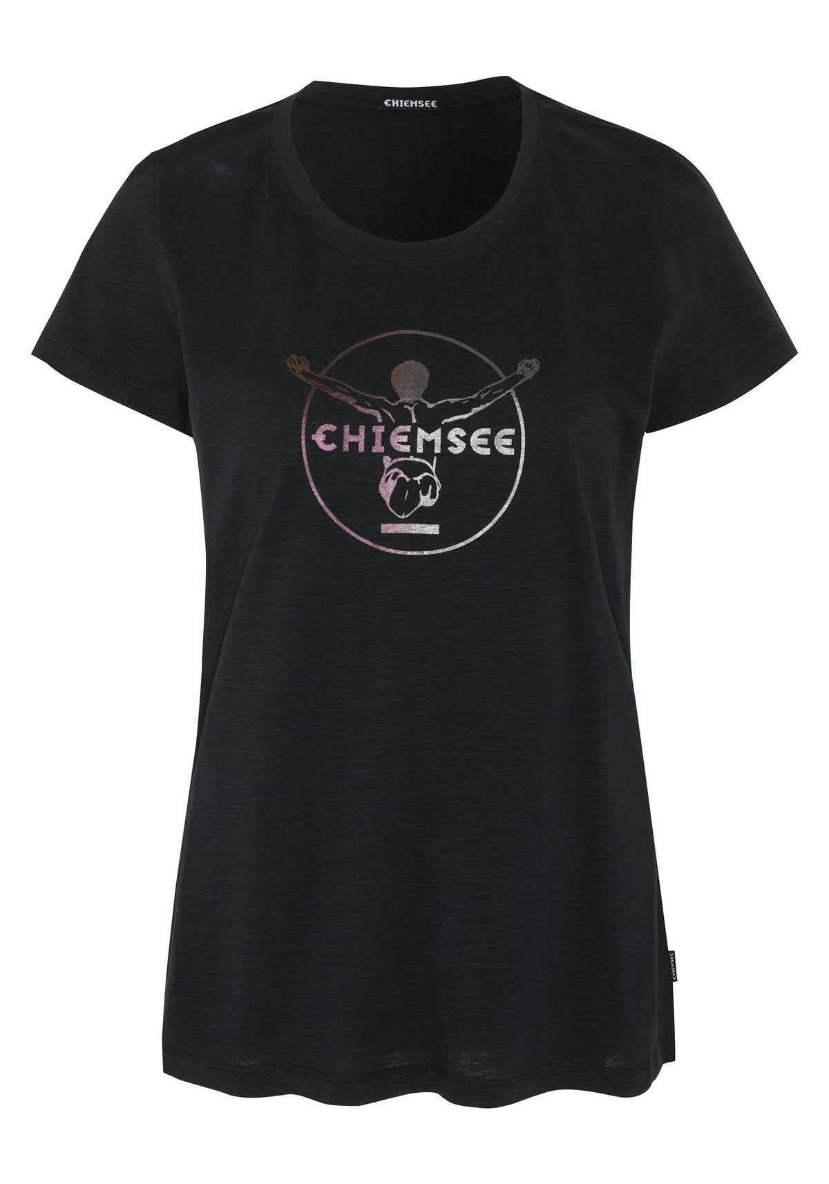 CHIEMSEE Damen T-Shirt - Taormina, Shirt, Baumwolle, Rundhals, Logo, kurz, einfarbig