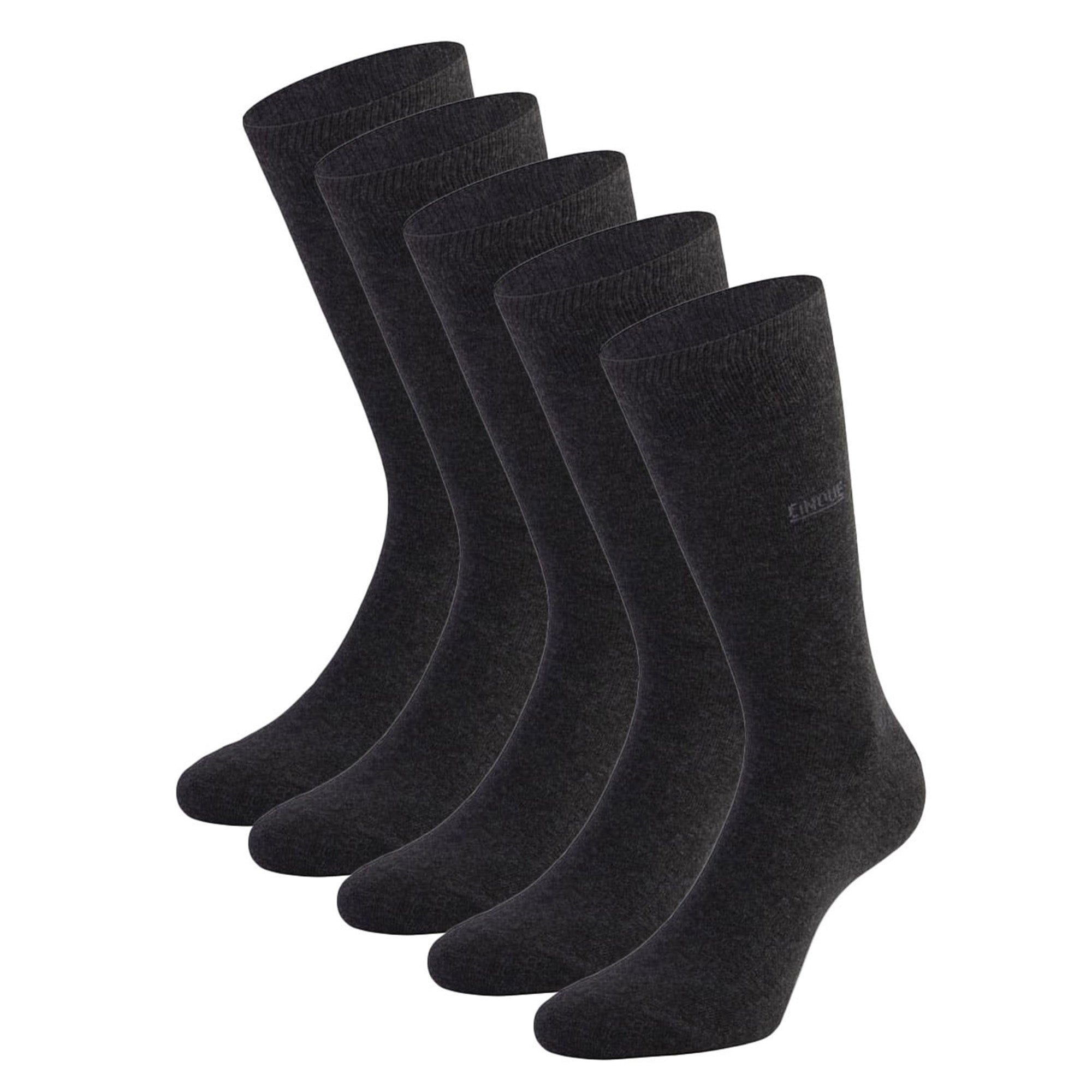 CINQUE Herren Socken, 5er Pack - Business-Socken, Baumwollmischung, Logo, einfarbig