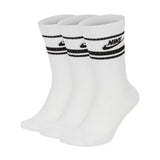 NIKE Unisex 3er Pack Sportsocken - Everyday Essential Stripe, einfarbig