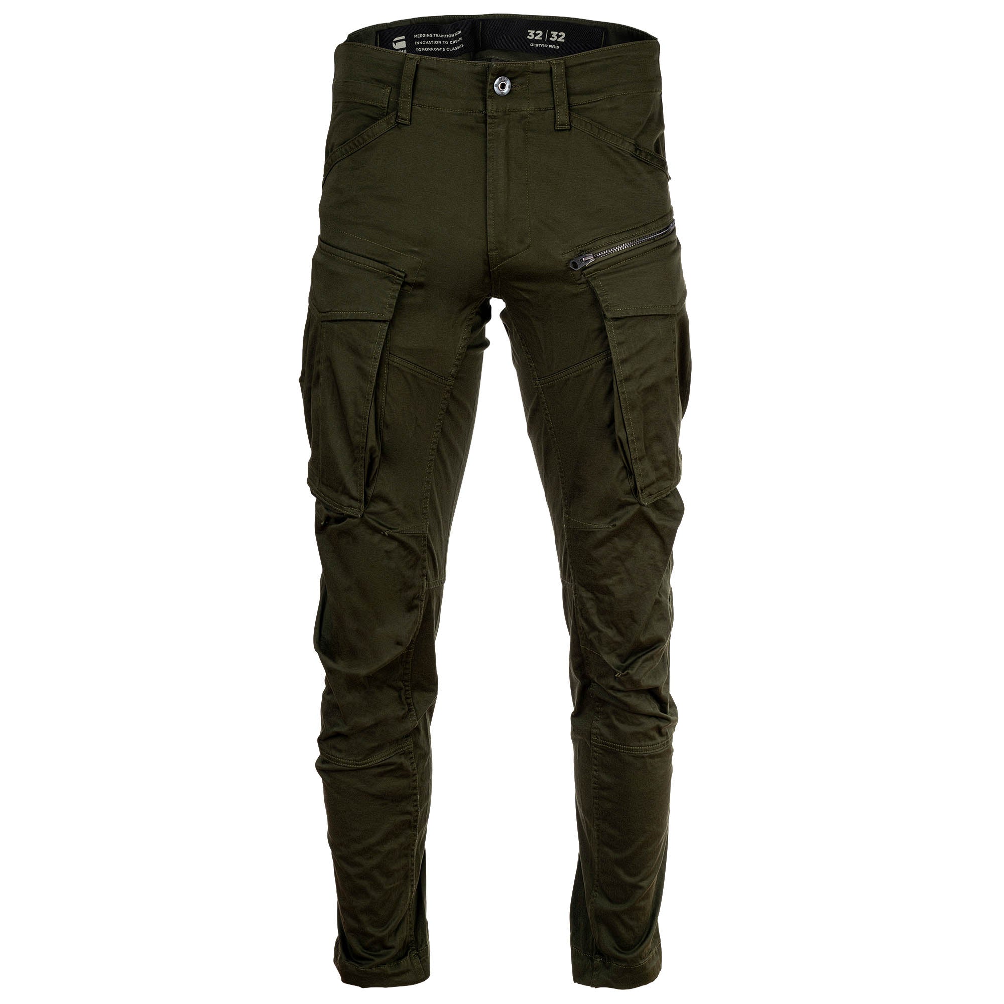 G-STAR Herren Jeans - Rovic Zip 3d Regular Tapered, Army Pant, Länge 32