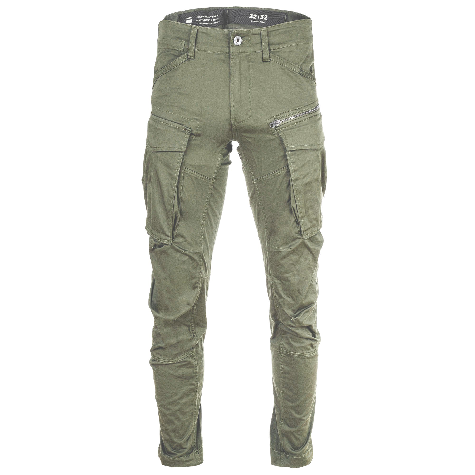 G-STAR Herren Jeans - Rovic Zip 3d Regular Tapered, Army Pant, Länge 32