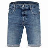 G-STAR men's denim shorts - 3301 Slim Short, stretch denim, jeans, short
