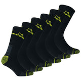 Diadora Unisex Arbeitssocken, 6er Pack - Sportsocken, Baumwolle, Logo, einfarbig