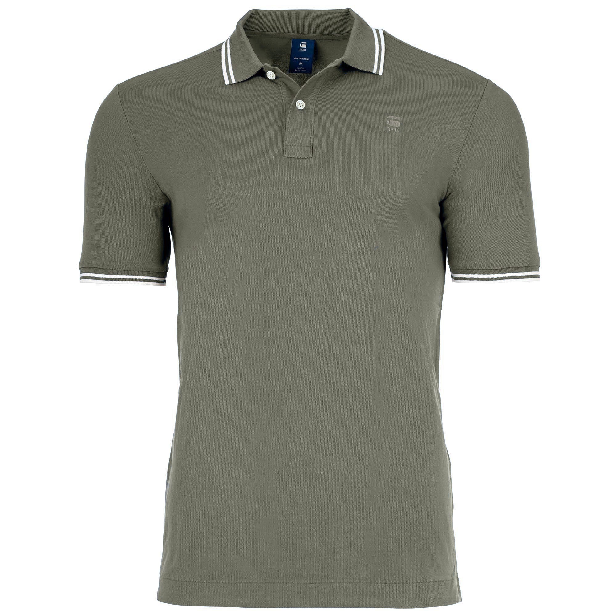 G-STAR Herren Poloshirt - Dunda Slim Stripe Polo, Knopfleiste, Bio-Baumwolle