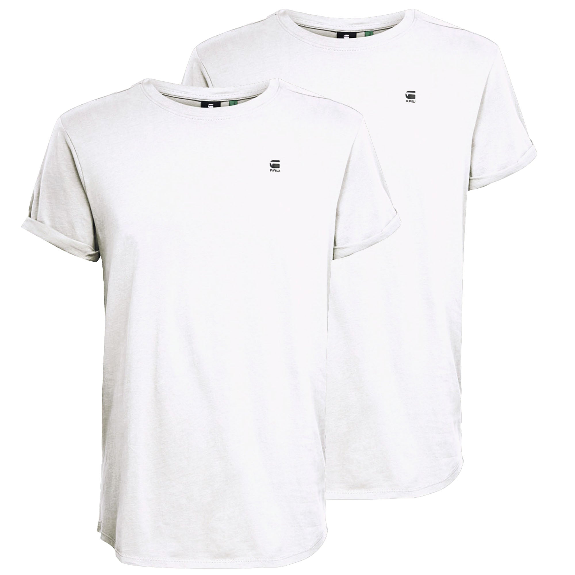 G-STAR Herren T-Shirt, 2er Pack - Lash 2 Pack, Rundhals, Bio-Baumwolle