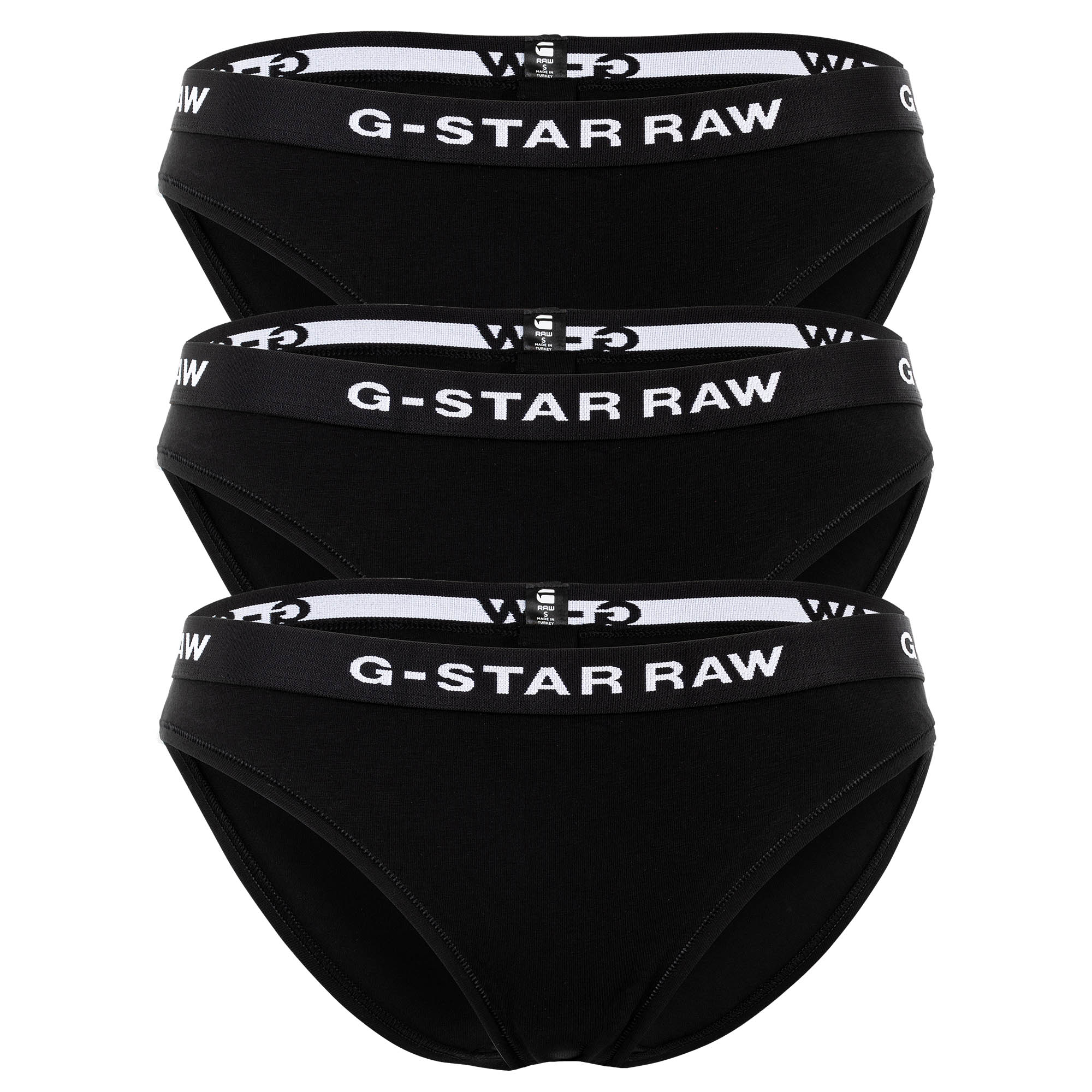 G-STAR women's briefs, 3-pack - Briefs, cotton stretch, single-coloured