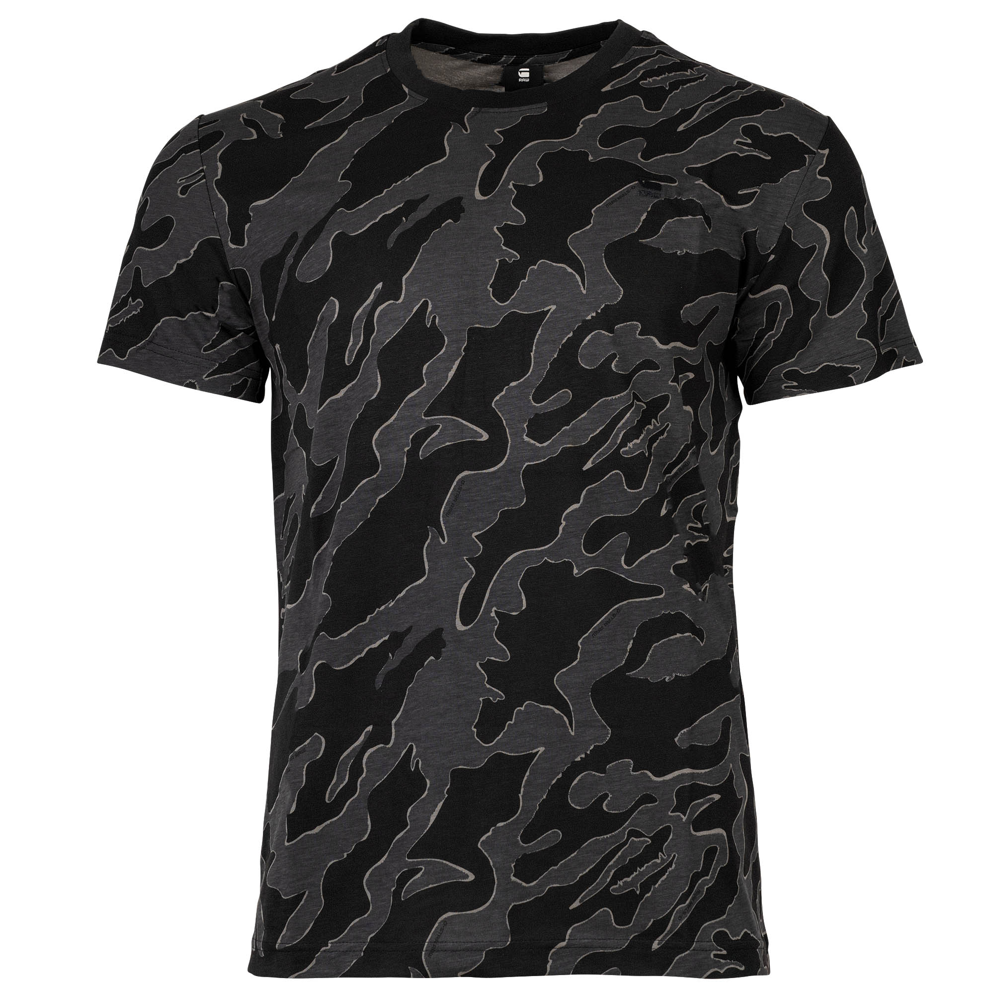 G-STAR Herren T-Shirt - Camouflage, Island Camo, Rundhals, Bio-Baumwolle