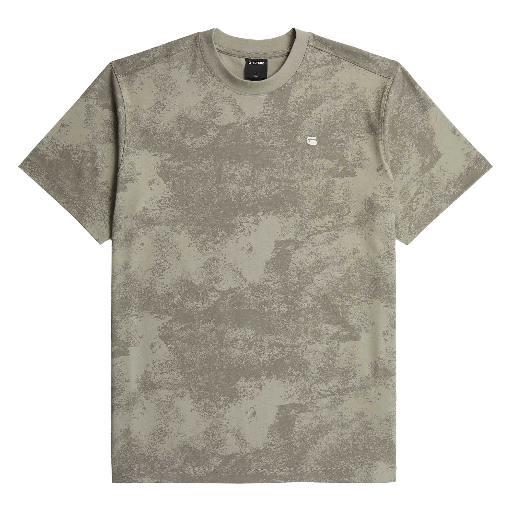G-STAR Men T-shirt - Elephant Skin Archival Texture, round neck, cotton, patterned