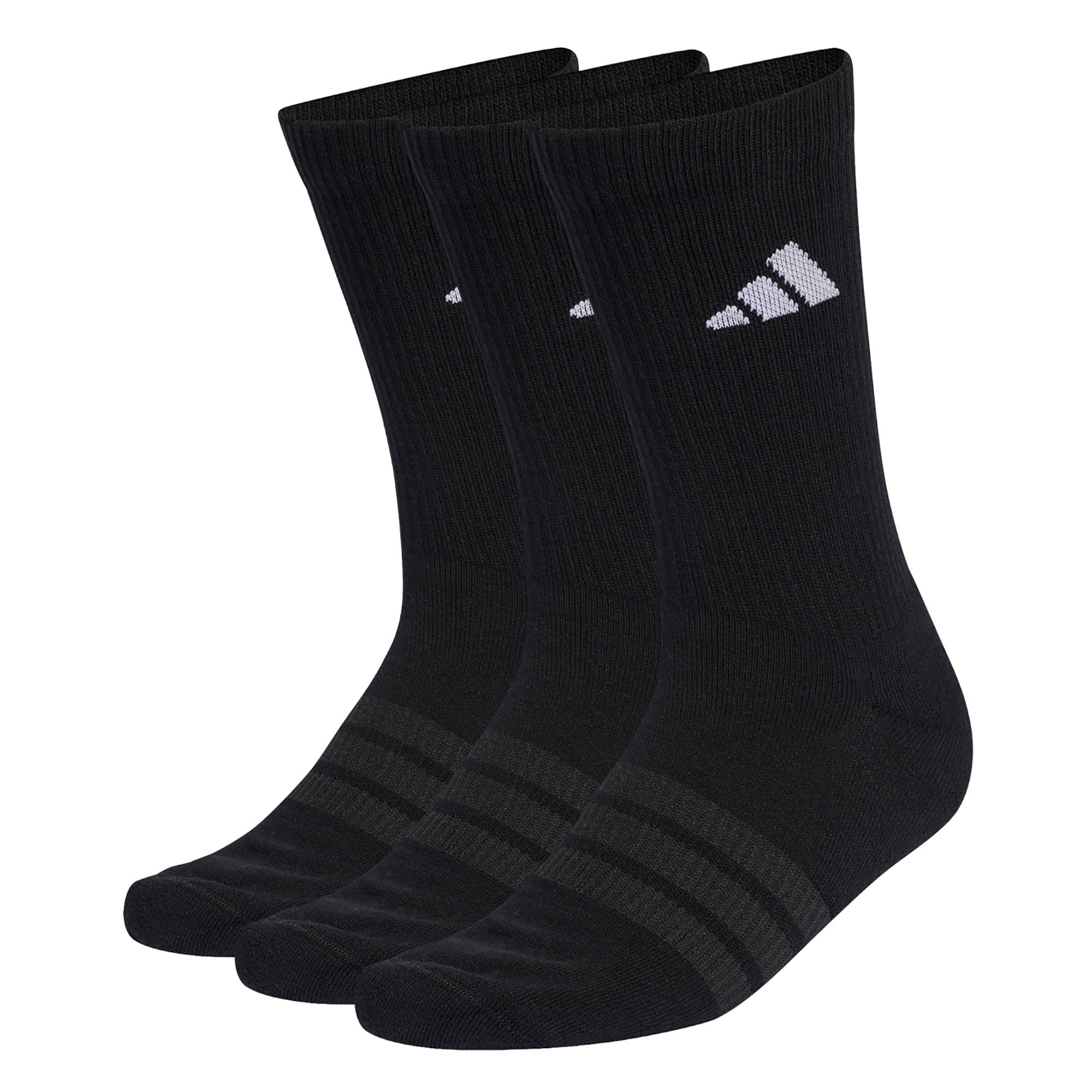 adidas Unisex Socken, 3er Pack - Cushioned Sportswear Crew Socks, Logo, gepolstert, einfarbig
