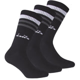 Diadora Unisex Tennissocken - 3er Pack, Logo, Streifen