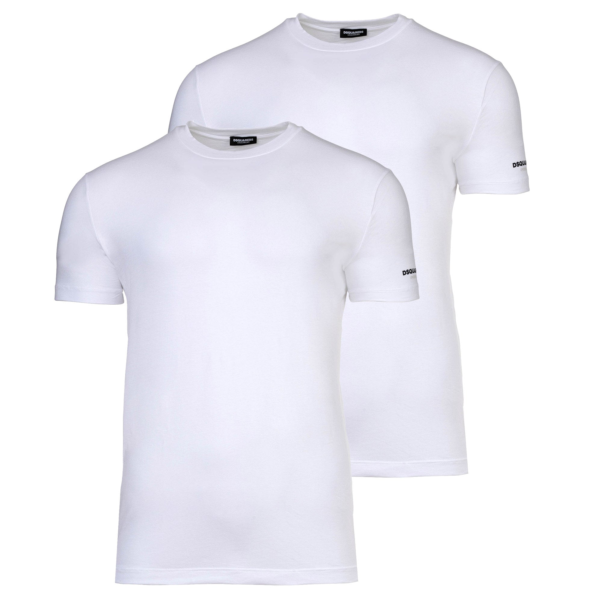 DSQUARED2 Men's T-shirts, 2-pack - Twin Pack T-shirt, crew neck, cotton stretch