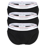 DSQUARED2 Herren Slips, 3er Pack - 3-Pack Brief, Cotton Stretch, Logobund