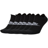 NIKE Unisex 6er Pack Sneaker Sportsocken - Everyday Essential, Logo, einfarbig