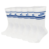 NIKE Unisex 6er Pack Sportsocken - Everyday Essential Stripe, einfarbig