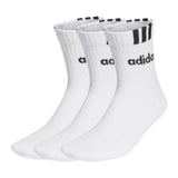 adidas Unisex Quarter Socken, 3er Pack - Cushioned 3S Linear, Logo, einfarbig
