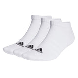 adidas Unisex Sneaker Socks, 3-pack - Cushioned Low-Cut, Logo, Padded, Solid Color
