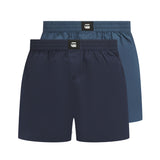 G-STAR Men Web Boxer Shorts, 2-Pack - ELM, Woven Boxers, Cotton