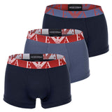 EMPORIO ARMANI men's trunks, 3-pack - BOLD MONOGRAM, shorts, stretch cotton