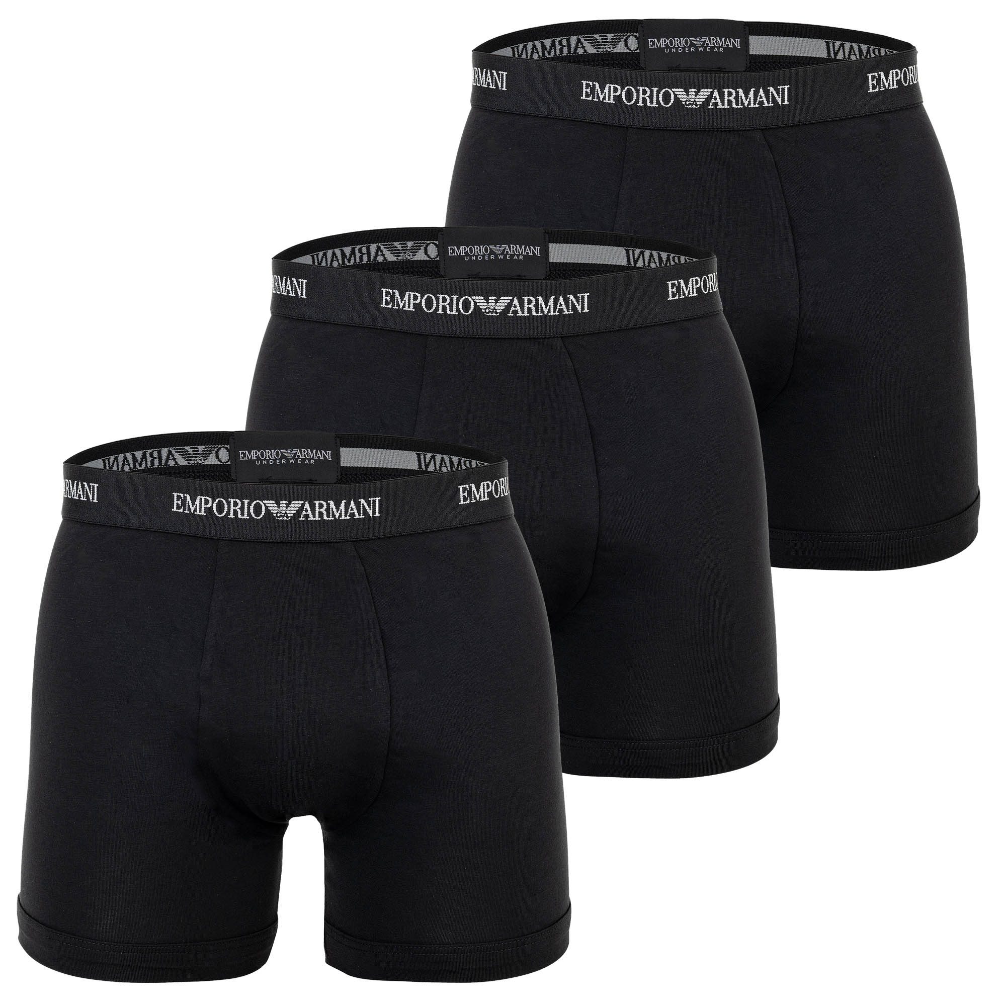 EMPORIO ARMANI men's boxer shorts, 3-pack - CORE LOGOBAND, boxer, stretch cotton