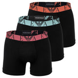 EMPORIO ARMANI Men's Boxer Shorts, 3 Pack - BOLD MONOGRAM, Boxer, Stretch Cotton