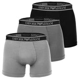 EMPORIO ARMANI Herren Boxershorts, 3er Pack - CORE LOGOBAND, Boxer, Stretch Cotton