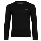 EMPORIO ARMANI men's long-sleeved shirt - PURE COTTON, long sleeve, round neck, logo