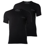 EMPORIO ARMANI Herren T-Shirt, 2er Pack - CORE LOGOBAND, Rundhals, Regular Fit, Stretch Cotton